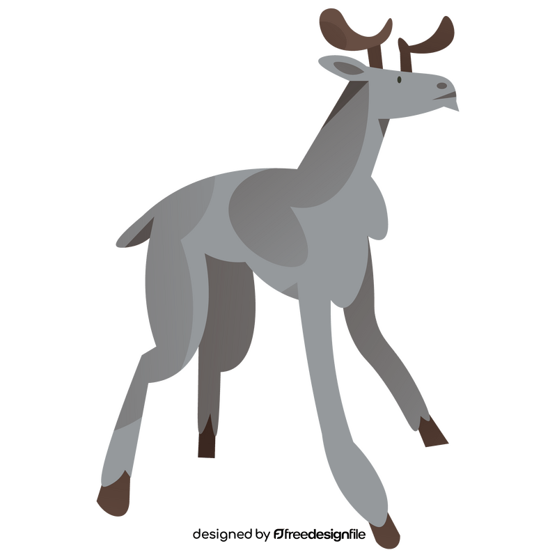 Deer male cartoon clipart