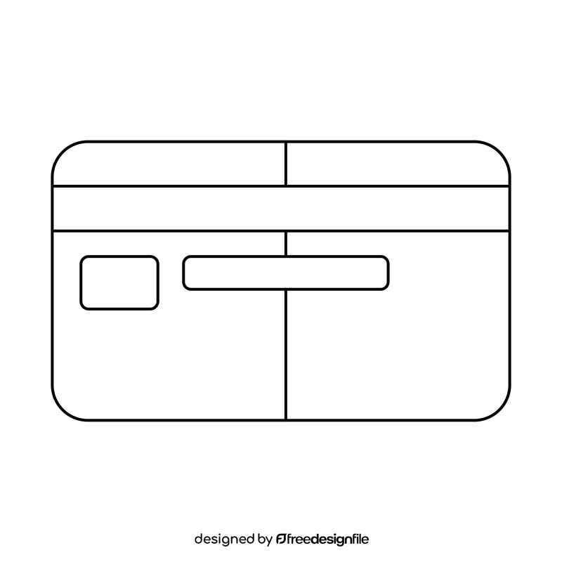 Payment icon black and white clipart