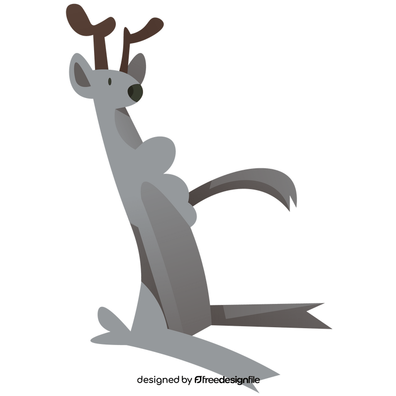 Deer sitting clipart