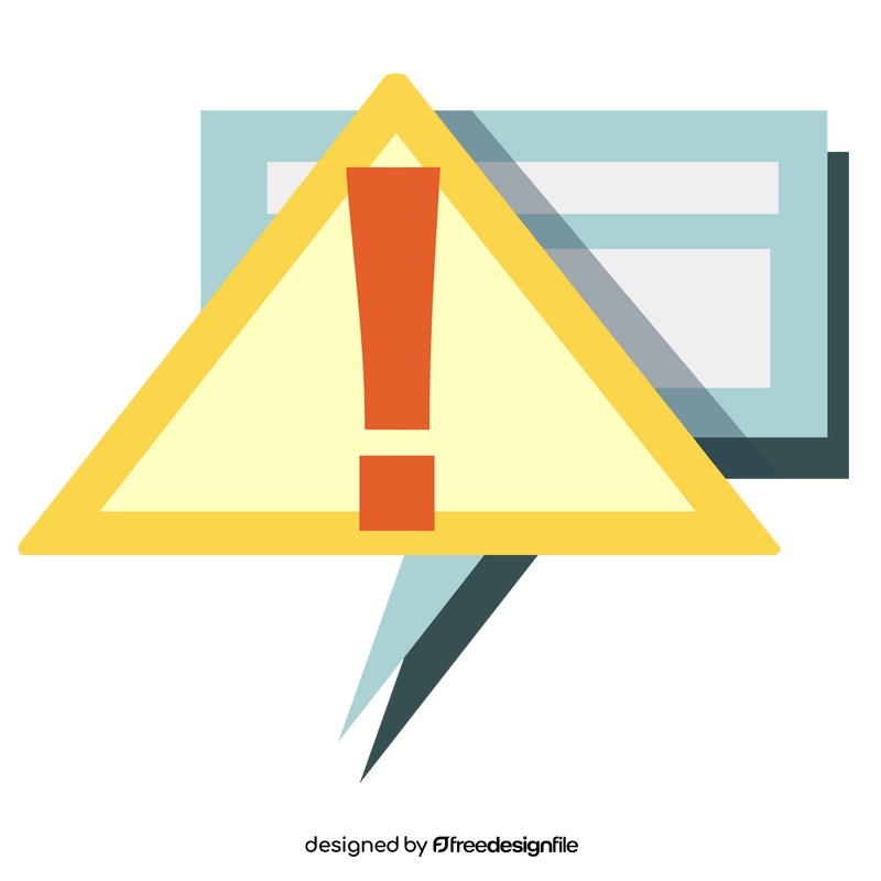 Warning icon clipart