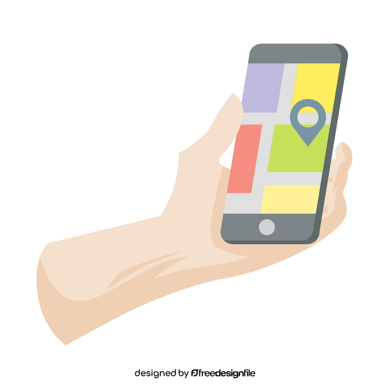 GPS Smartphone device clipart