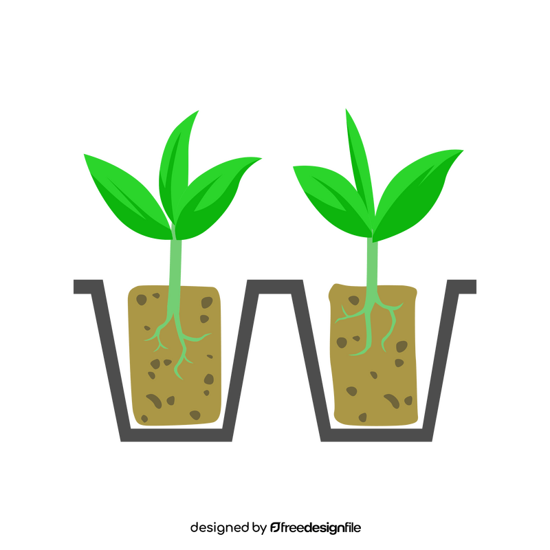 Seed starting clipart