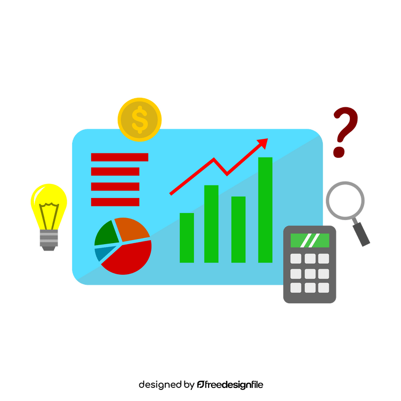 Financial analysis clipart