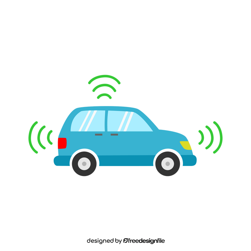 Autonomous car clipart