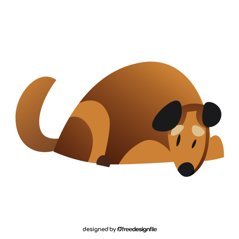 Dog hide clipart