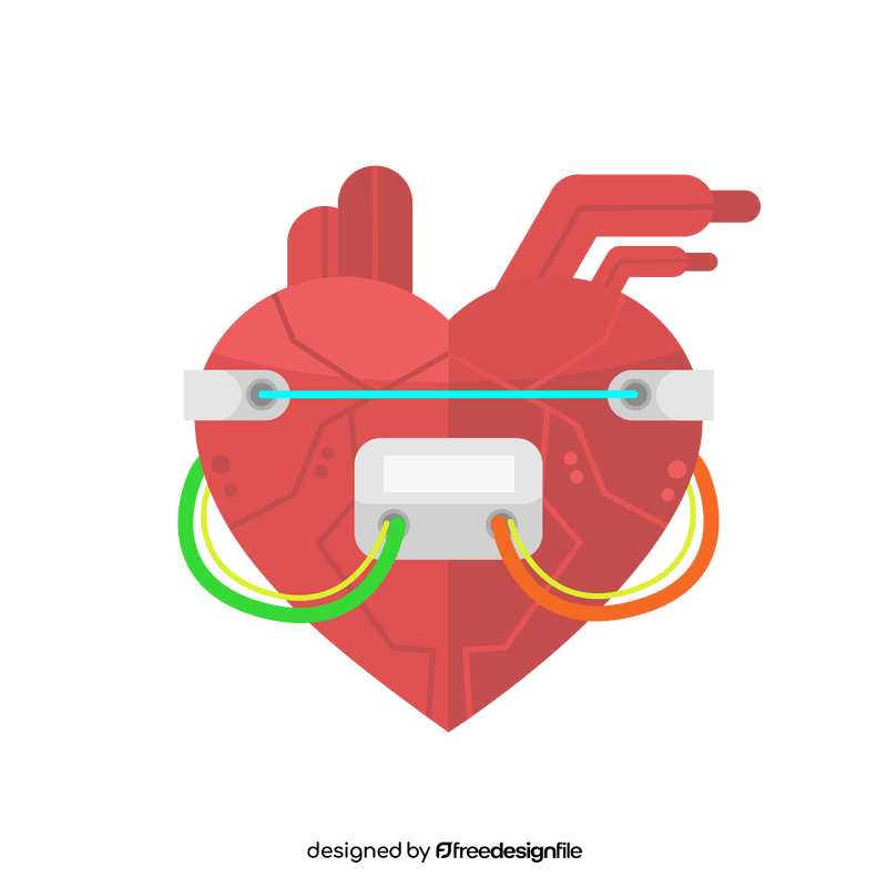 Artificial heart clipart
