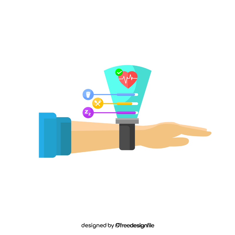 Health wearables clipart