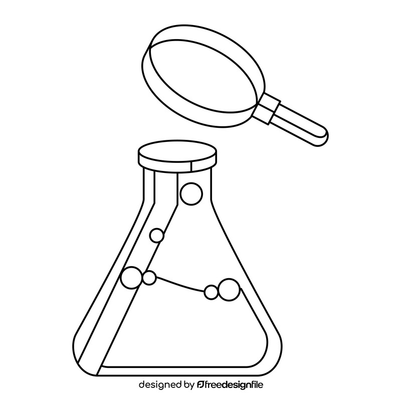 Nanotechnology Chemical Resource black and white clipart
