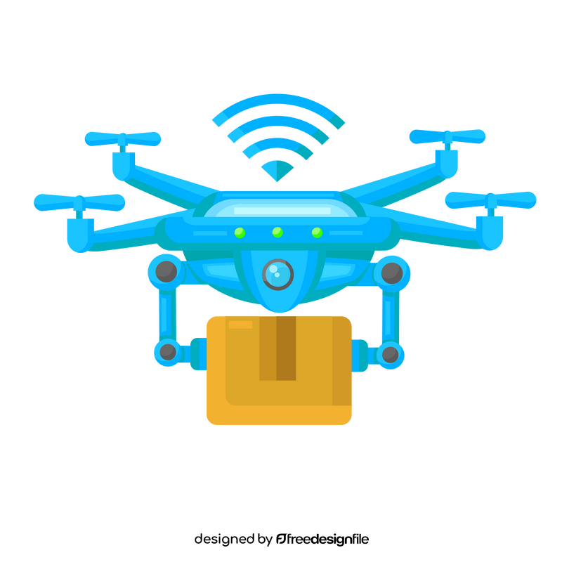 RPA Delivery Drone clipart