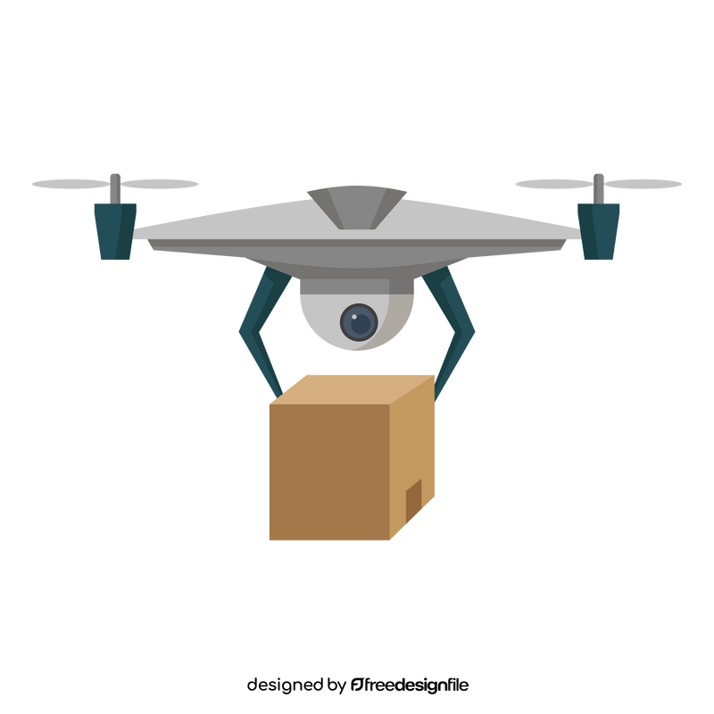 Unmanned Aerial Vehicle Delivery Drone clipart