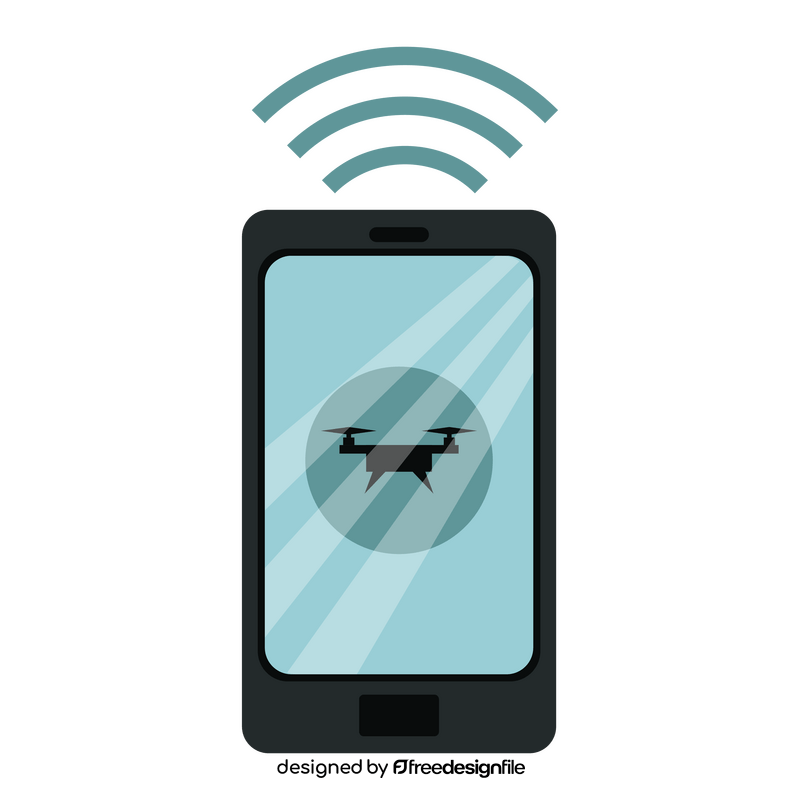 Unmanned Aerial Vehicle Wireless Control clipart