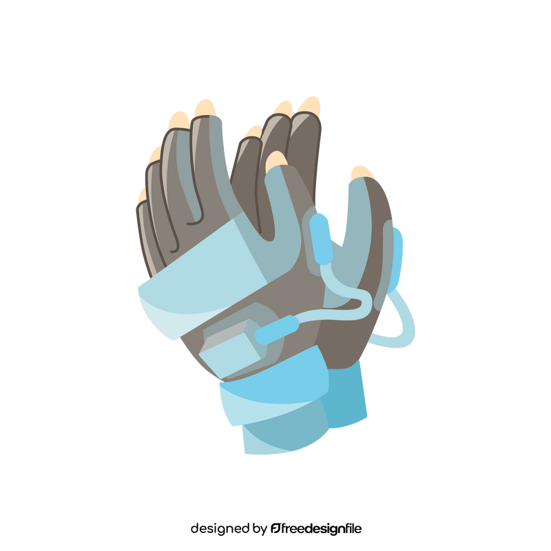 VR Virtual Reality gloves clipart