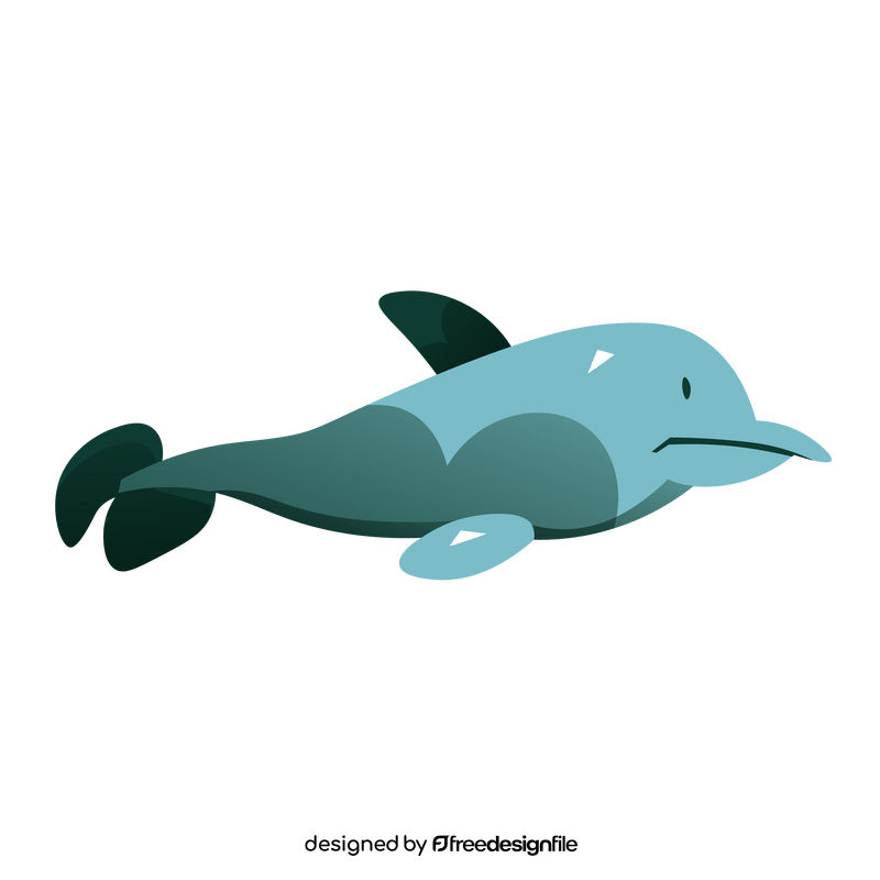 Dolphin sad clipart