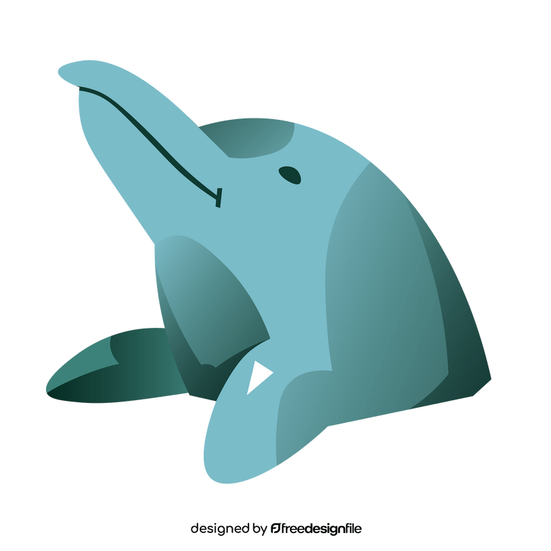 Dolphin head clipart