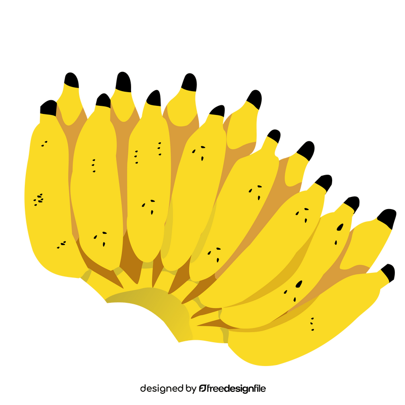 Cartoon bananas clipart