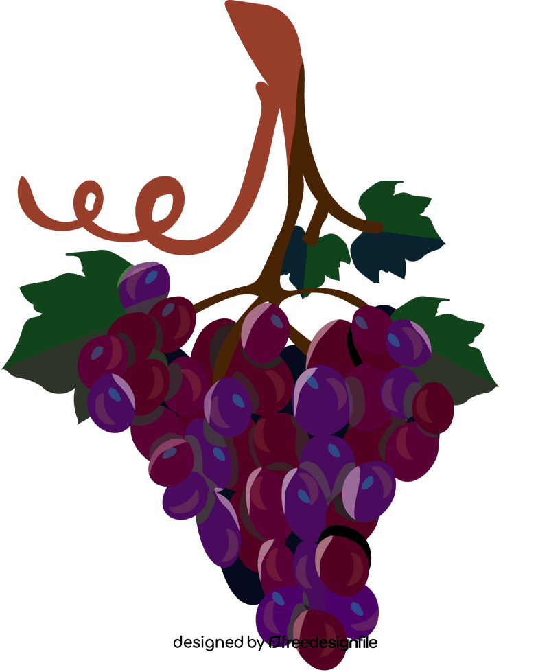 Cartoon grapes clipart