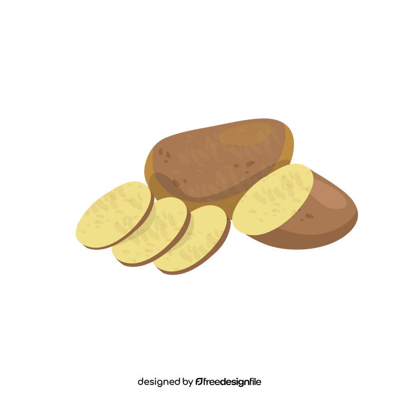 Potato slices illustration clipart