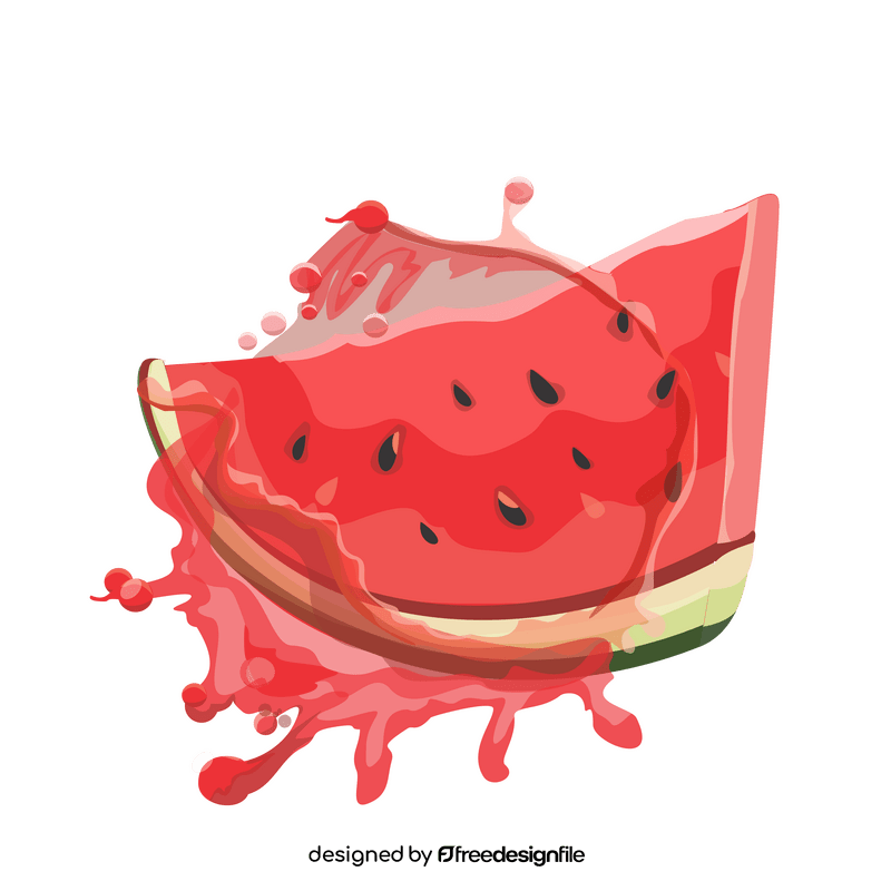 Watermelon slice drawing clipart