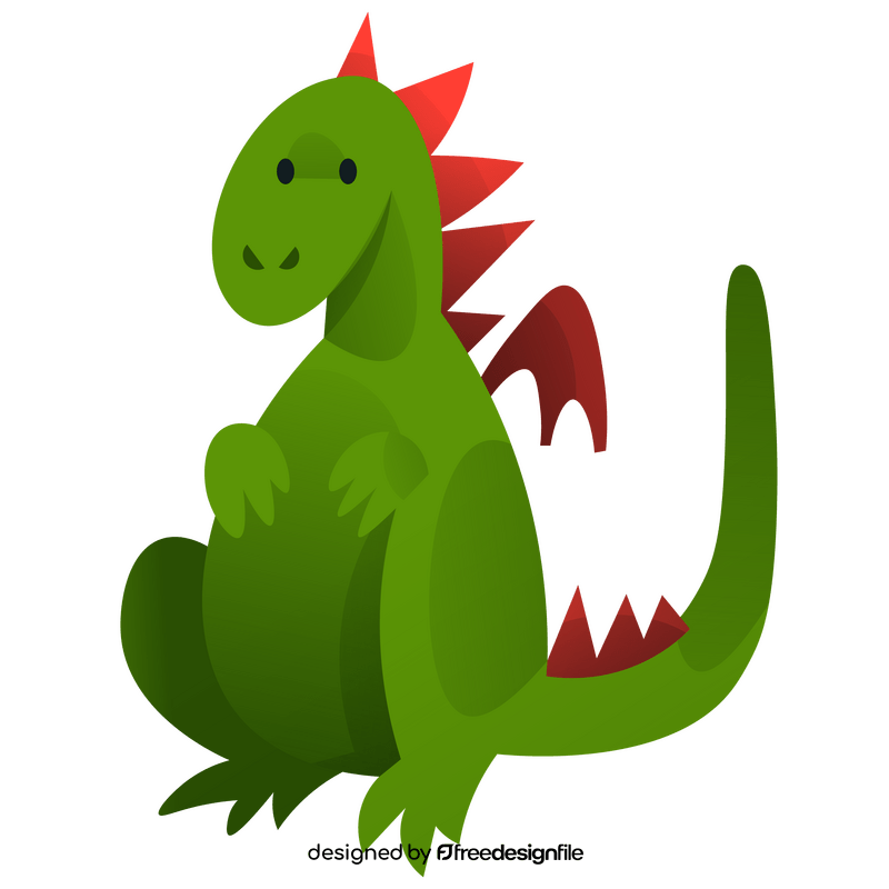 Dragon sitting clipart