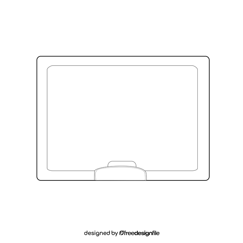 Whiteboard drawing black and white clipart