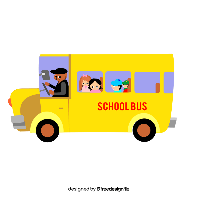 School bus illustration clipart