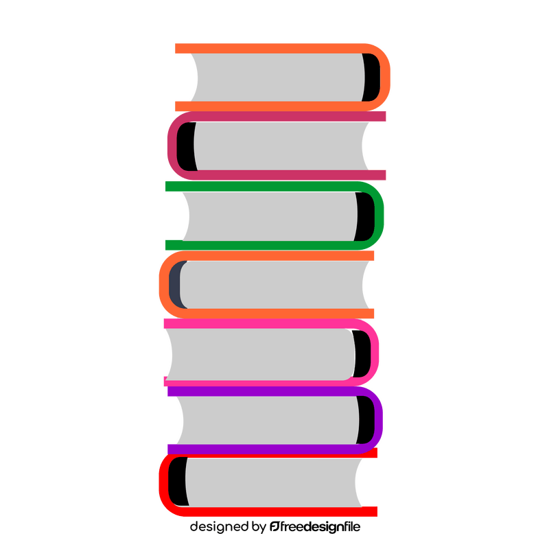 Stack of books clipart