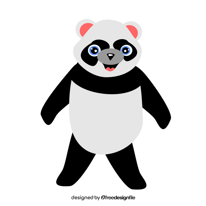 Cartoon panda bear clipart