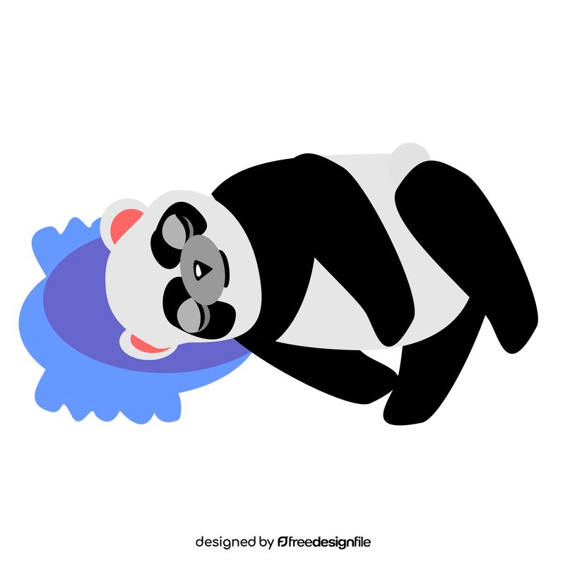 Sitting panda drawing clipart