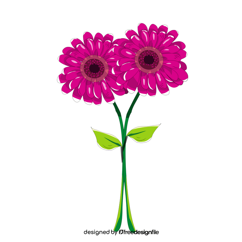 Free gerberas flower clipart