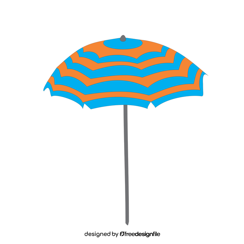 Beach sunshade umbrella clipart