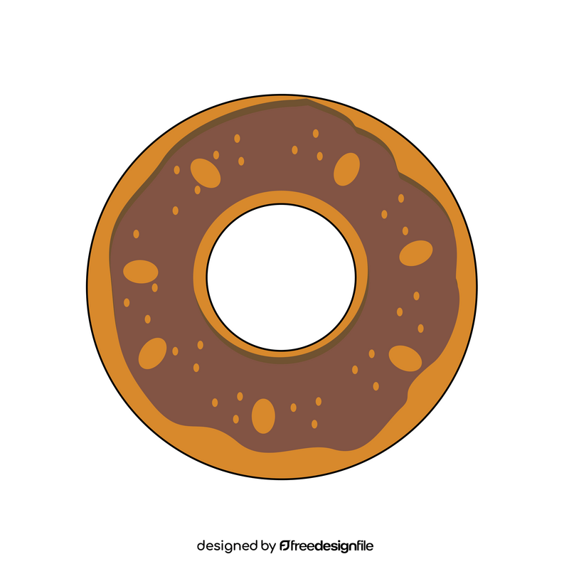 Chocolate donuts illustration clipart