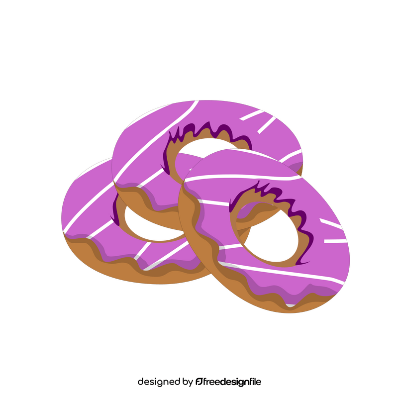 Grape donuts clipart