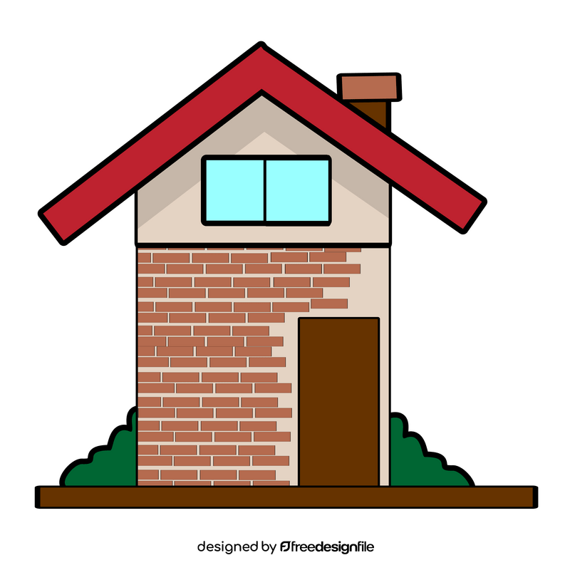 Free brick wall house clipart