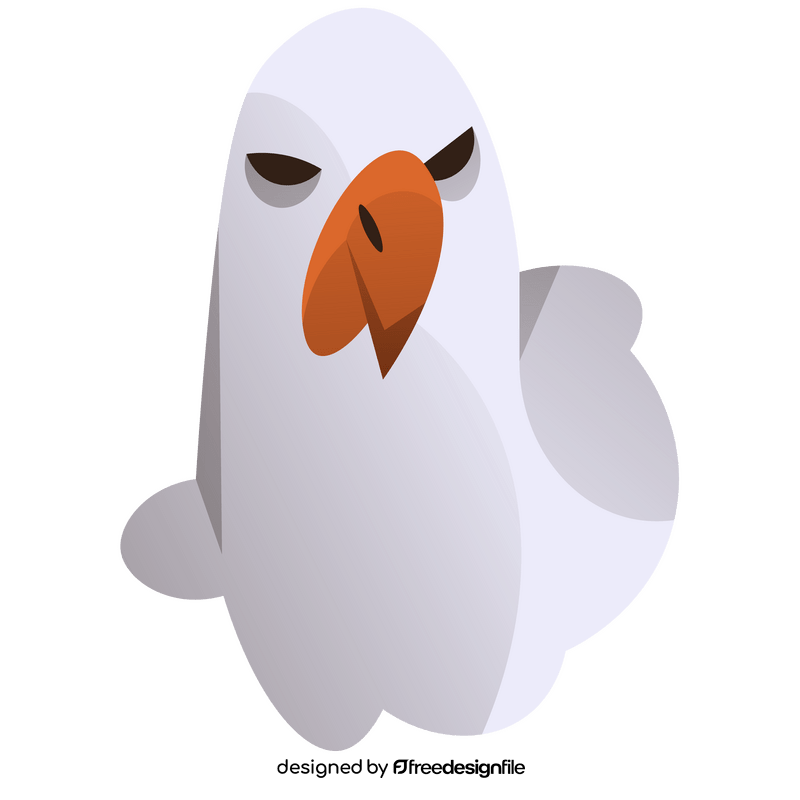 Eagle angry face clipart
