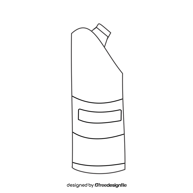 Free detergent black and white clipart