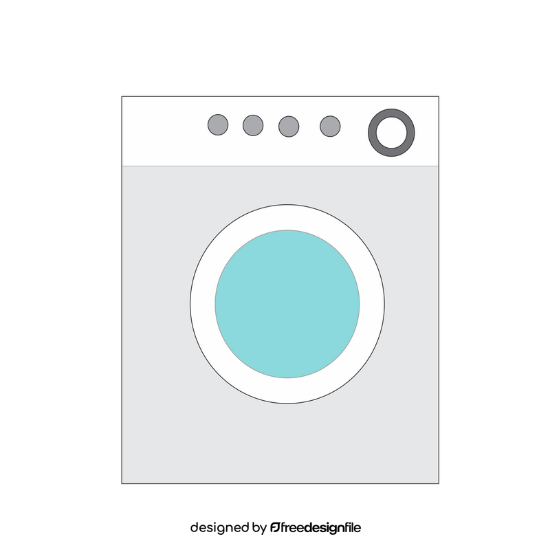 Washing machine drawing clipart