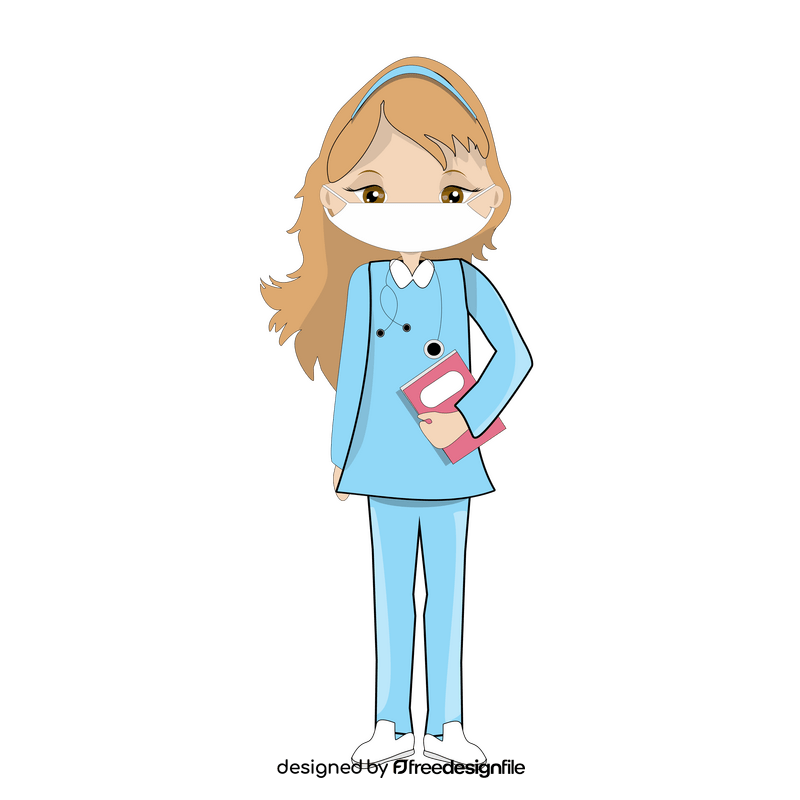 Free doctor wearing mask clipart