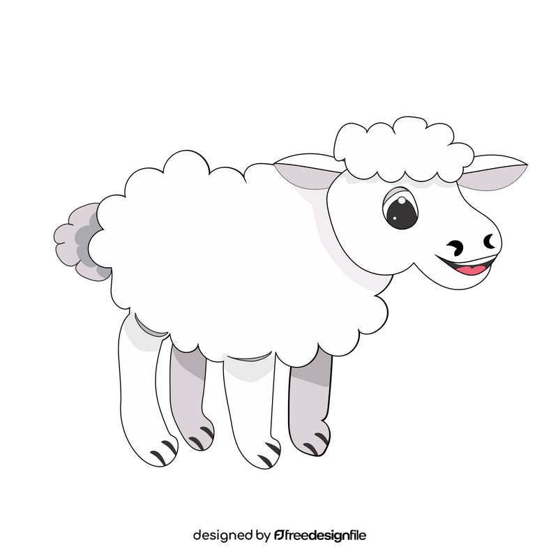 Baby sheep clipart