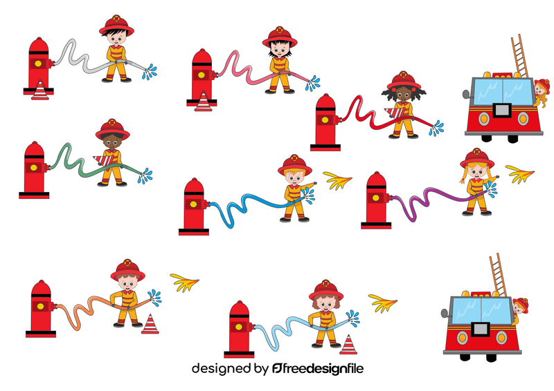 firefighters-vector-free-download