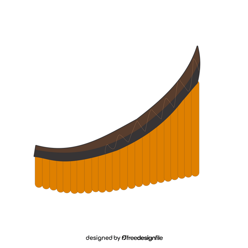 Panpipe musical instrument clipart