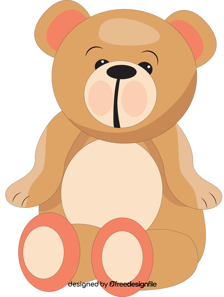 Teddy bear toy clipart