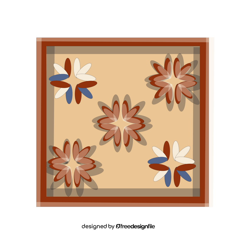 Flower tile clipart