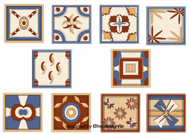 Ceramic tiles vector