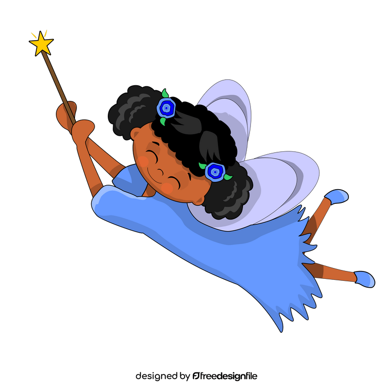 Afro American fairy clipart