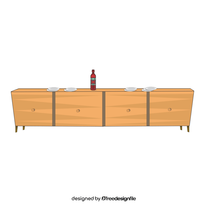 Sideboard furniture clipart