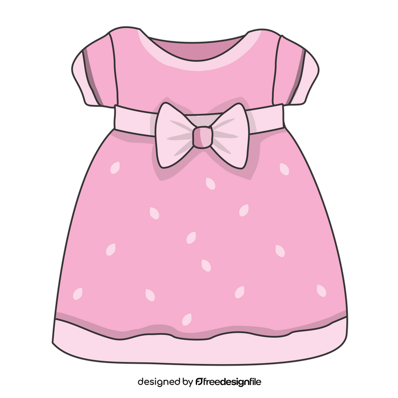 Pink dress clipart