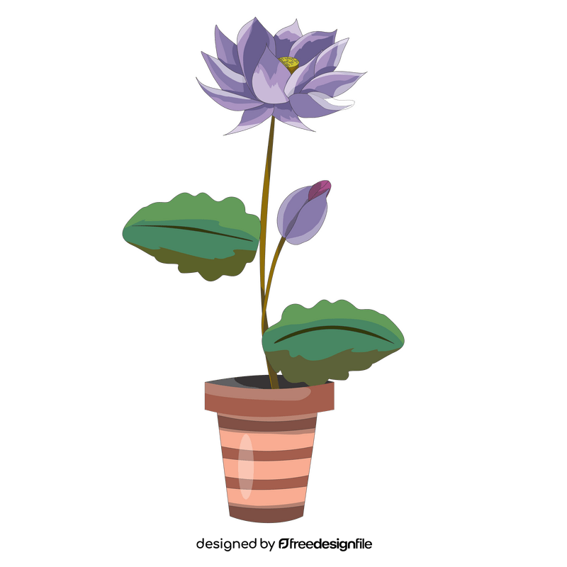 Lotus flower drawing clipart