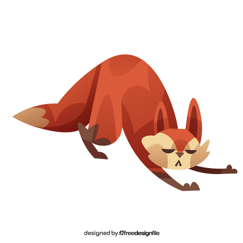 Cute fox clipart
