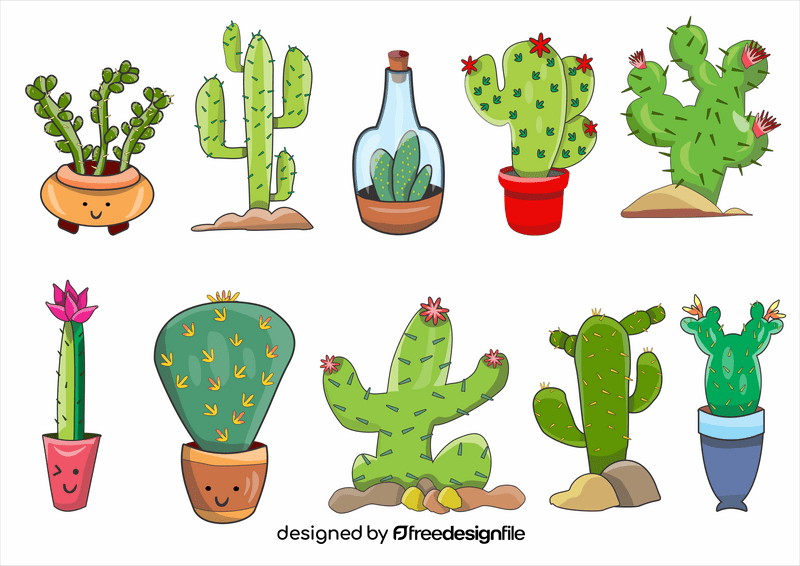 Cactuses vector