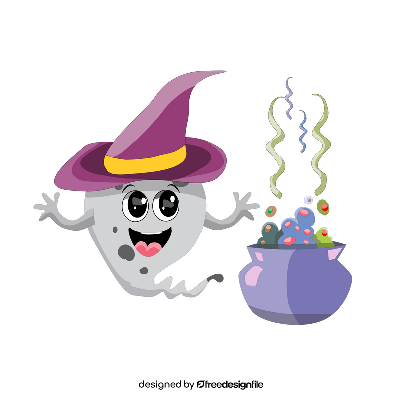Halloween ghost cooking clipart